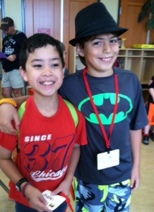 Owen & friend David are attending Summer Camp this week at the Hands on Children's Museum.